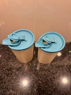 2 Tupperware Olie & Azijn Schenkbekers, Huis en Inrichting, Keuken | Tupperware, Ophalen of Verzenden, Gebruikt, Wit, Beker of Kan