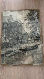Antieke krijttekening, Ophalen of Verzenden