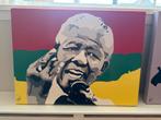 Nelson Mandela pop art olieverf schilderij v Toni Burgering, Antiek en Kunst, Kunst | Schilderijen | Modern, Ophalen
