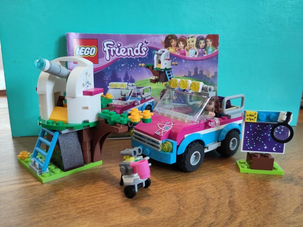 Lego Friends onderzoeksvoertuig Sterrenwacht met Auto 41116, Ophalen of Verzenden, Zo goed als nieuw, Complete set, Lego