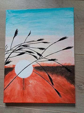 Zonsondergang Schilderij - 30x40 cm