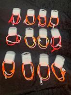 Partij 12 stuks neon armbandjes rits A46, Ophalen of Verzenden, Zo goed als nieuw, Overige kleuren
