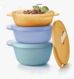 TUPPERWARE Crystalwaveset Small (3) magnetron 400-600-800 ml, Huis en Inrichting, Keuken | Tupperware, Ophalen of Verzenden, Nieuw