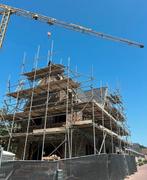 Complete gevelsteiger - 55m omtrek, Doe-het-zelf en Verbouw, Steigers, Ophalen, Gebruikt, Gevelsteiger, 5 meter of hoger