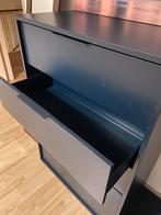 Blauwe ladekast 5 lades en hangsysteem, Huis en Inrichting, Kasten | Ladekasten, Ophalen, Gebruikt, 100 tot 150 cm, 5 laden of meer