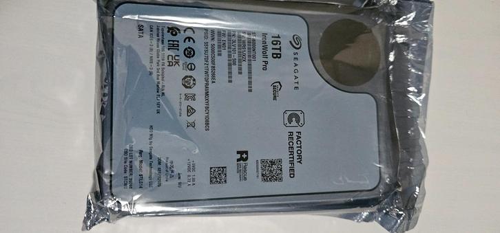 2x Seagate 16TB SATA3 IronWolf Pro 7200 256MB | 5jr garantie, Computers en Software, Harde schijven, Nieuw, Server, Intern, HDD