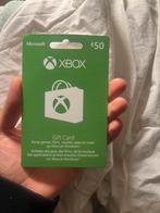 Microsoft Xbox Gift Card €50, Tickets en Kaartjes, Kortingen en Cadeaubonnen, Eén persoon, Cadeaubon