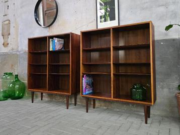1 Deens Design Palissander Open Wand Kast Vintage Boekenkast beschikbaar voor biedingen
