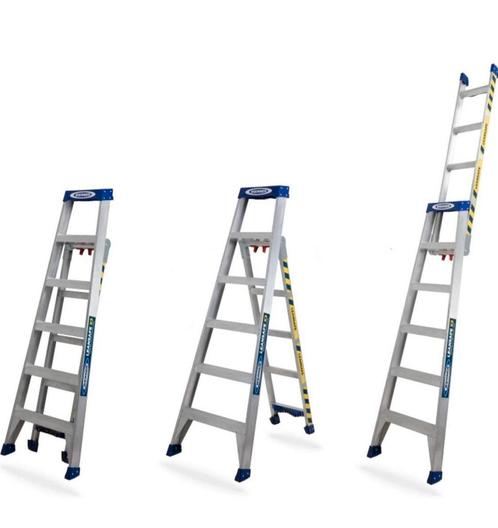 Telescoopladder ladder uitschuifbaar, Doe-het-zelf en Verbouw, Ladders en Trappen, Nieuw, Ladder, 2 tot 4 meter, Ophalen of Verzenden