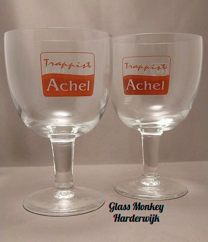 Trappist Achel bierglazen. 33cl, Verzamelen, Biermerken, Nieuw, Glas of Glazen, Overige merken, Ophalen of Verzenden