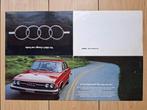 Audi, 1975, oud Amerikaans uitklapfoldertje € 5,--, Ophalen of Verzenden, Gelezen, Audi
