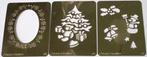 3 sjablonen Creatieve kerstmotieven embossing hobby sjabloon, Ophalen of Verzenden, Nieuw, Knutselwerk
