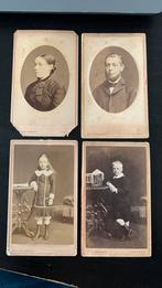 4x CDV door fotograaf W.C. Heijenberg, Utrecht, Verzamelen, Foto's en Prenten, Gebruikt, Verzenden, Foto, Voor 1940