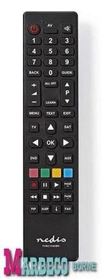 Universele Afstandsbediening, PC-programmeer, 4 apparaten, Nedis, Universeel, Nieuw, Info@marbeco.nl
