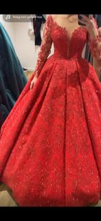 Hennajurk maat 40, Kleding | Dames, Trouwkleding en Trouwaccessoires, Ophalen of Verzenden, Zo goed als nieuw, Rood, Trouwjurk