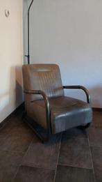 Fauteuil stoel lees stoel leesstoel grijs, Ophalen, Gebruikt, 50 tot 75 cm