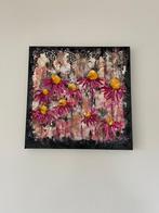 Bloemen op het doek, Antiek en Kunst, Kunst | Schilderijen | Abstract, Ophalen