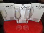 Nieuw Vivo Villeroy & Boch Champagne Glazen AH Kerst Flutes, Ophalen of Verzenden, Nieuw, Glas of Glazen