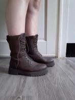 Bruine veterboots mt 40 alleen ophalen, Ophalen, Hoge laarzen, Bruin, Zo goed als nieuw