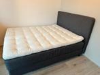 Ikea boxspring 160x200 (incl topmatras), Huis en Inrichting, Ophalen, 200 cm, Grijs, 160 cm