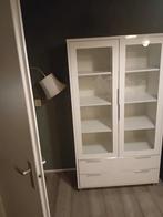 Witte vitrinekast ophalen in Hoorn, Ophalen, Met deur(en), 50 tot 100 cm, Zo goed als nieuw