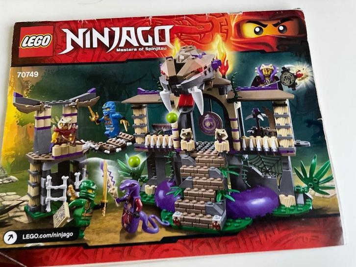 Lego Ninjago 70749, Kinderen en Baby's, Speelgoed | Duplo en Lego, Zo goed als nieuw, Lego, Complete set, Ophalen of Verzenden