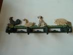 Brocante gietijzeren 4 haken hanger, Ophalen of Verzenden
