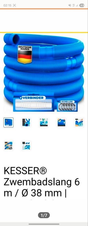Zwembadslang 6 m/ Ø 38 mm beschikbaar voor biedingen