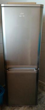 Indesit Koel-Vriescombinatie Zilver vrijstaand, Ophalen, Gebruikt, 200 liter of meer, 140 tot 160 cm