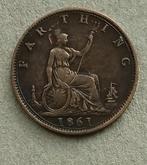 Engeland, 1 farthing 1861, Ophalen of Verzenden, Overige landen, Losse munt