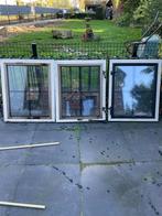 3x Raam HR++ glas met latten in het raam., Doe-het-zelf en Verbouw, Glas en Ramen, Ophalen, Gevelraam of Ruit, Gebruikt, Minder dan 80 cm