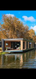 Luxe woonboot volledige nieuwbouw turn-key Leiden centrum, Huizen en Kamers, Woonboten te koop