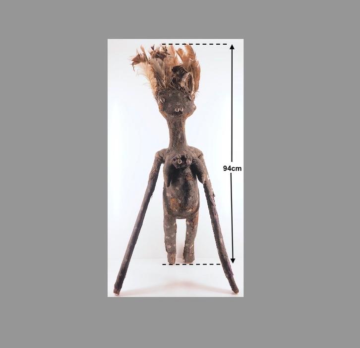 96cm Prachtig Senufo Kafigeledjo Orakelfiguur (251212-01), Antiek en Kunst, Kunst | Niet-Westerse kunst, Ophalen of Verzenden