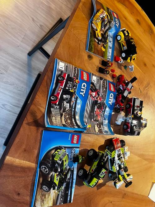 Lego Racers City 8898, 60055, 60084 en 60113., Kinderen en Baby's, Speelgoed | Duplo en Lego, Gebruikt, Lego, Complete set, Ophalen of Verzenden
