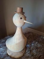 Houten Eend met Hoed. Deens design, Ophalen of Verzenden