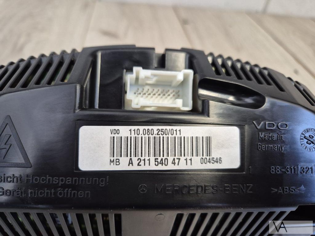 Mercedes E klasse W211 02 - 09 tellerbak cockpit a2115404711, Ophalen of Verzenden, Gebruikt, Mercedes-Benz