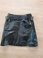 Nikkie leren rok rokje maat 36 zwart met riem, Zwart, Ophalen of Verzenden, Zo goed als nieuw, Maat 36 (S)