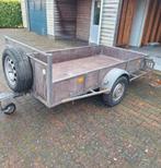 Ruime enkelas aanhanger 260x130 750kg, Ophalen, Gebruikt