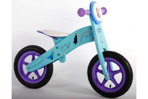 12 inch houten loopfiets mooi in frozen, blauw,barca,  wielm, Kinderen en Baby's, Speelgoed | Buiten | Voertuigen en Loopfietsen