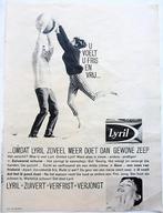 3 vintage advertenties reclames Lyril zeep 1962 schoonheid, Ophalen of Verzenden, Gebruikt, Overige typen
