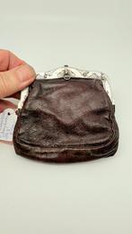 Antiek Hollands leren portemonnee uit 1863!, Antiek en Kunst, Antiek | Goud en Zilver, Ophalen of Verzenden, Zilver