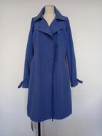 Lavendel blauwe vintage trenchcoat, Gedragen, Blauw, Maat 42/44 (L), Vintage