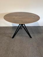 Ronde eettafel HPL roest print 110cm, Rond, Ophalen of Verzenden, Zo goed als nieuw, Info@betaalbaar-design.nl