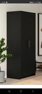 Brimnes ikea kast zwart, Huis en Inrichting, Kasten | Kledingkasten, Ophalen, Met hangruimte, 50 tot 100 cm, Zo goed als nieuw