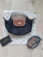 MINI LONGCHAMP LE PLIAGE ZWART, Ophalen of Verzenden, Zo goed als nieuw, Zwart, Handtas