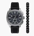 fossil horloge(nieuw).Machine Chronograph Black Silicone, Ophalen, Nieuw