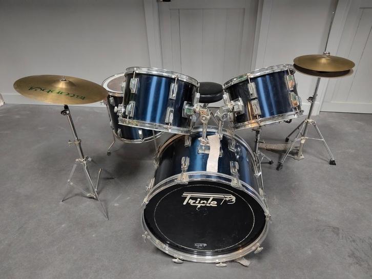 Drumstel compleet, Muziek en Instrumenten, Drumstellen en Slagwerk, Gebruikt, Overige merken, Ophalen