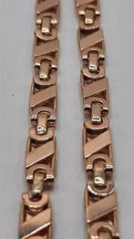 gouden platte koningsketting 14kt, Sieraden, Tassen en Uiterlijk, Kettingen, Www.bredajuwelier.nl, Nieuw, Ophalen of Verzenden