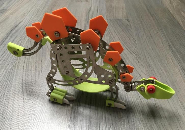 Metaal constructieset dino, Kinderen en Baby's, Speelgoed | Educatief en Creatief, Zo goed als nieuw, Bouwen, Ophalen of Verzenden