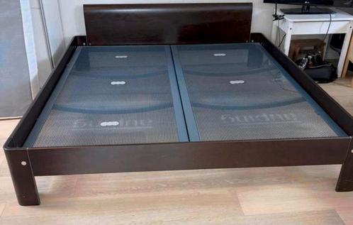 Auping Auronde Bed 180x200 met Achterboard en Bedbodems, Huis en Inrichting, Slaapkamer | Matrassen en Bedbodems, Gebruikt, 180 cm
